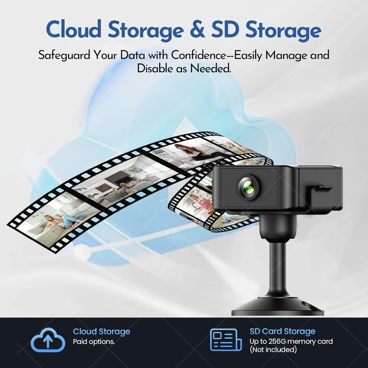 2.4G & 5G WiFi Mini Security Camera Indoor 4K Motion Detection Alerts Night Vision 4H Battery Life Surveillance Baby Camera