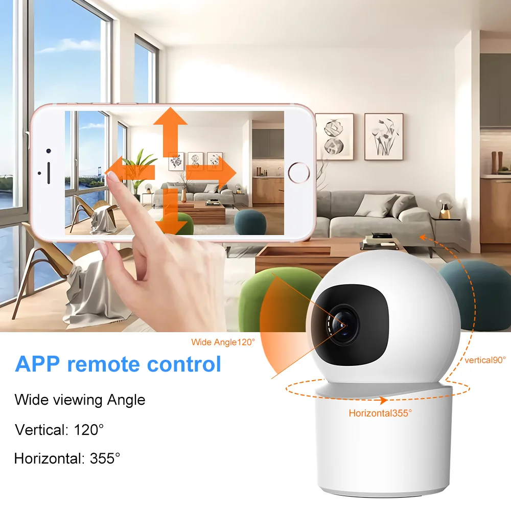 Tuya Smart 5MP HD WiFi IP Camera Indoor Mini Wireless Security Home CCTV Surveillance Camera With Auto Tracking Baby Monitor