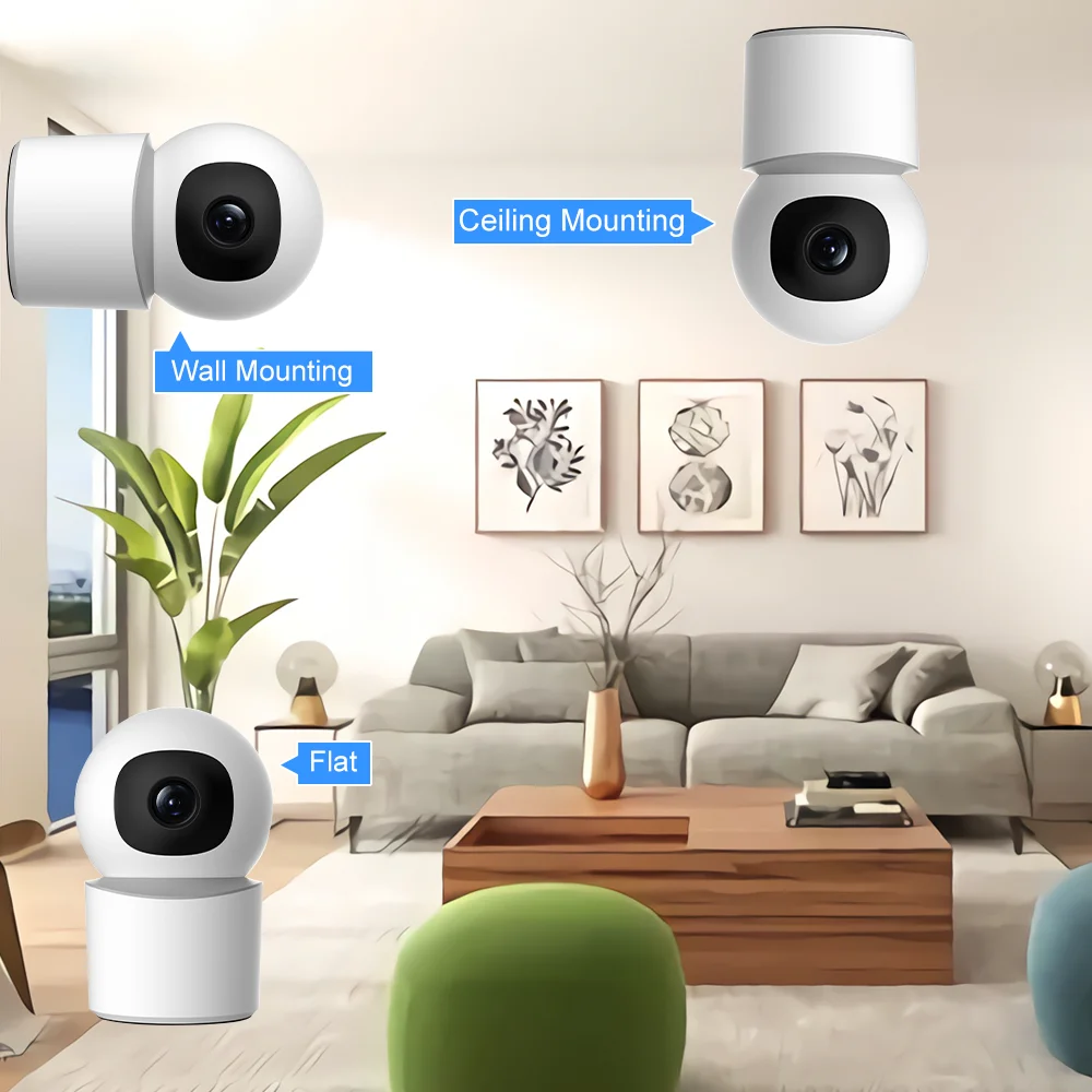 Tuya Smart 5MP HD WiFi IP Camera Indoor Mini Wireless Security Home CCTV Surveillance Camera With Auto Tracking Baby Monitor