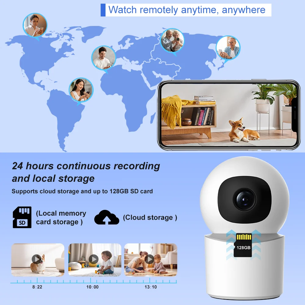 Tuya Smart 5MP HD WiFi IP Camera Indoor Mini Wireless Security Home CCTV Surveillance Camera With Auto Tracking Baby Monitor