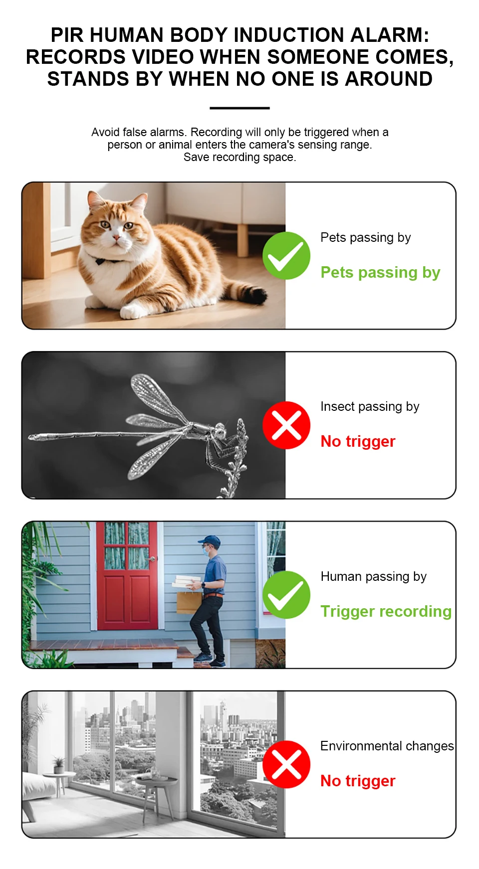 4MP Outdoor Security Camera Rechargeable Battery WiFi Night Vision Two-Way Audio Home Baby Monitor