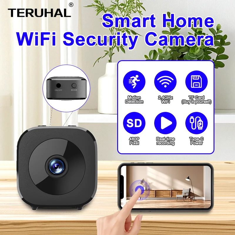 Wireless Mini Camera HD Portable Smart Wireless WiFi Camera Smal IP Camera for Home Security Surveillance Camera Baby Monitor