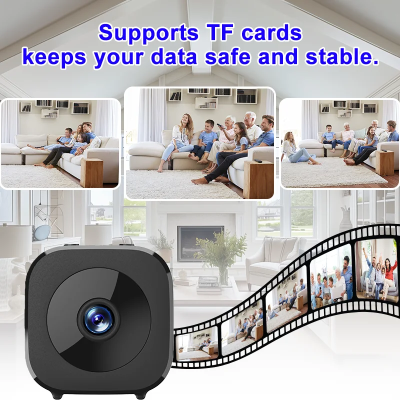 Wireless Mini Camera HD Portable Smart Wireless WiFi Camera Smal IP Camera for Home Security Surveillance Camera Baby Monitor