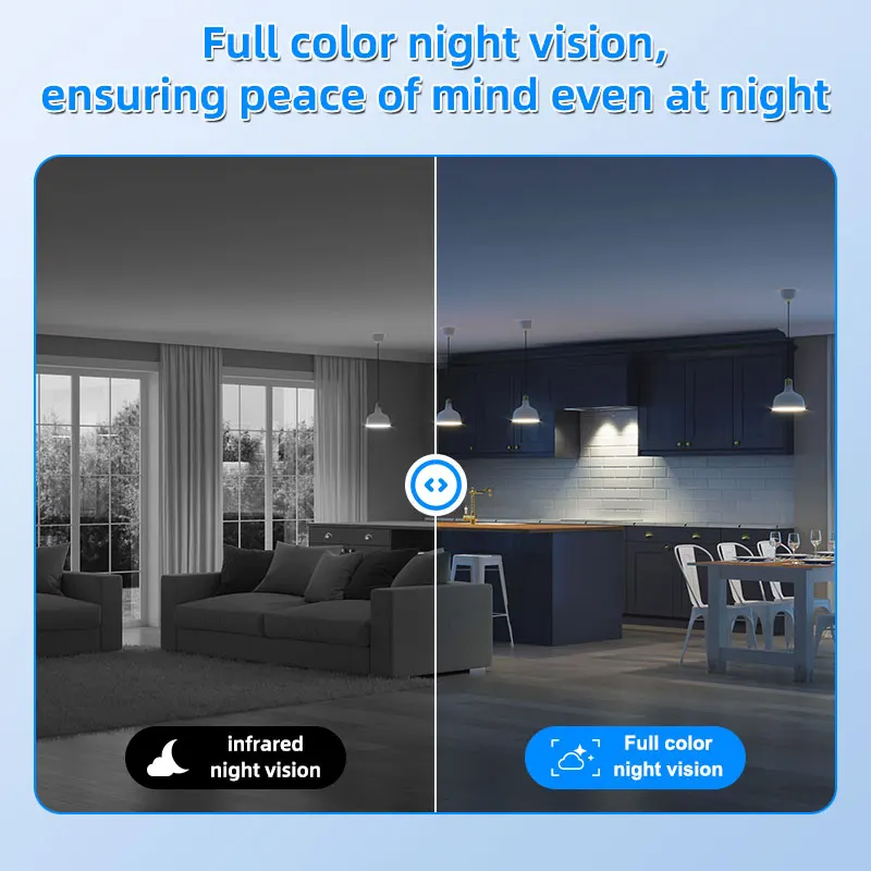 3MP Wireless WiFi Camera with Night Vision Smart Home Wireless Security Camera Outdoor CCTV Surveillance Camera Baby Monitor