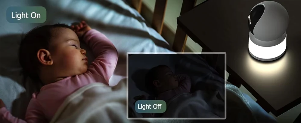 5MP Tuya Smartlife Indoor Camera HD Color Night Vision Lighting Wireless WiFi Home Baby Monitor AI Human Tracking Two-Way Audio