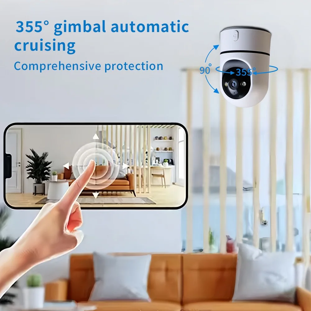 O-Kam Pro 5MP 2.4G/5G WiFi Indoor Baby Monitor Security Camera | One-Touch Call | Color Night Vision | Human Tracking | 355° PTZ