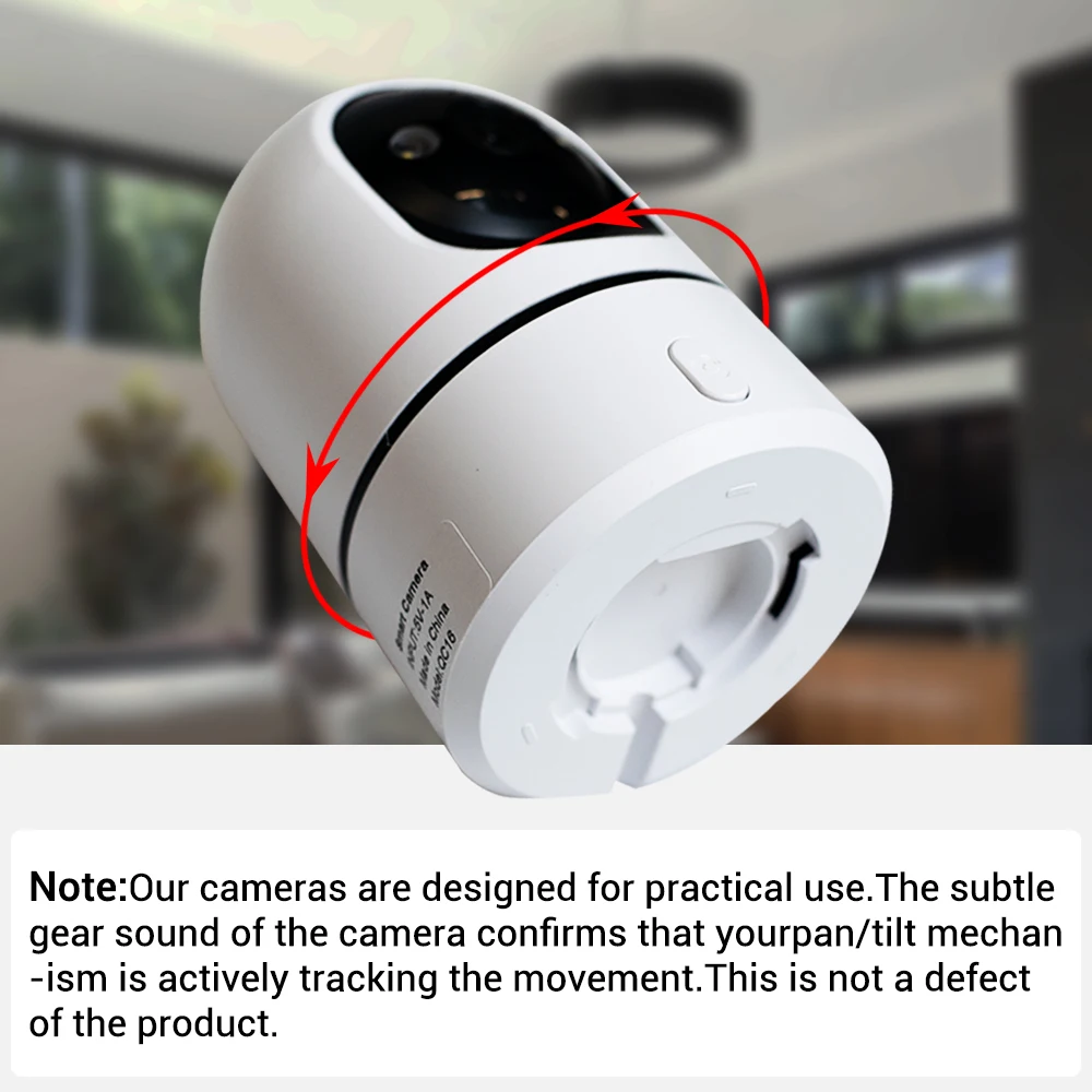 O-Kam Pro 5MP 2.4G/5G WiFi Indoor Baby Monitor Security Camera | One-Touch Call | Color Night Vision | Human Tracking | 355° PTZ