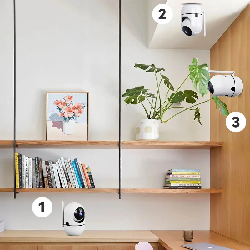 8MP WiFi Camera Smart Home Indoor Wireless IP Surveillance Camera AI Detect Automatic Tracking Security Baby Monitor