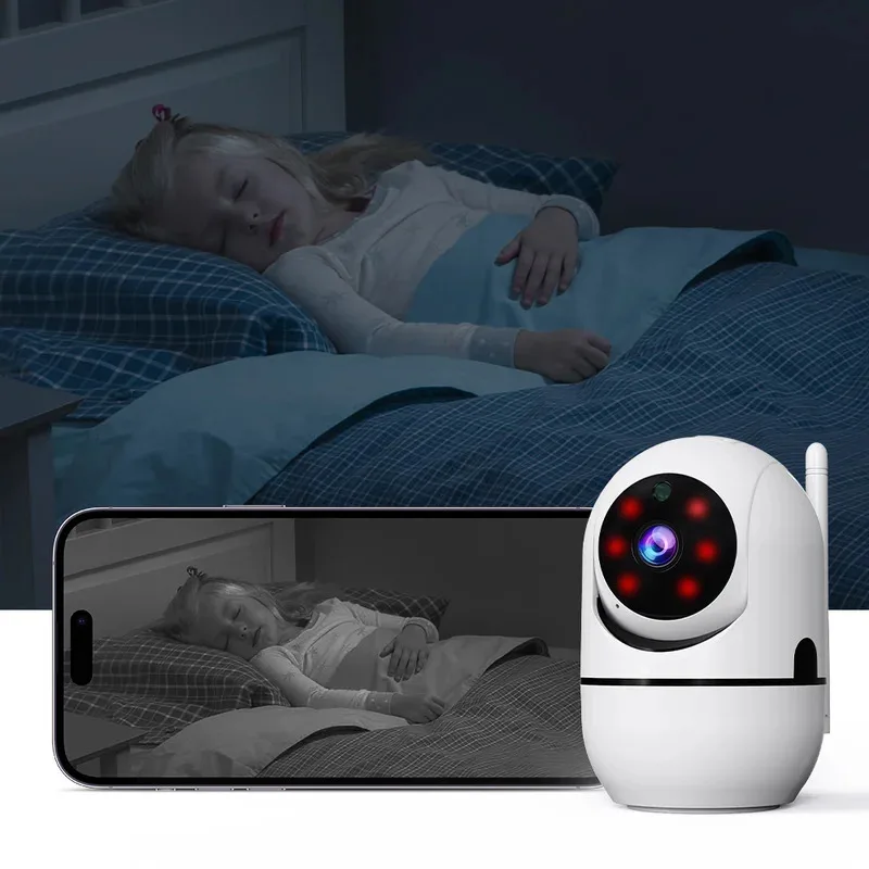 8MP WiFi Camera Smart Home Indoor Wireless IP Surveillance Camera AI Detect Automatic Tracking Security Baby Monitor
