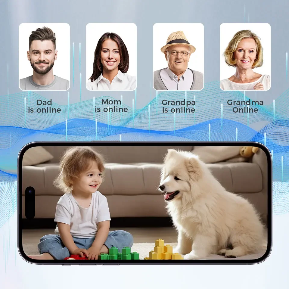 8MP WiFi Camera Smart Home Indoor Wireless IP Surveillance Camera AI Detect Automatic Tracking Security Baby Monitor