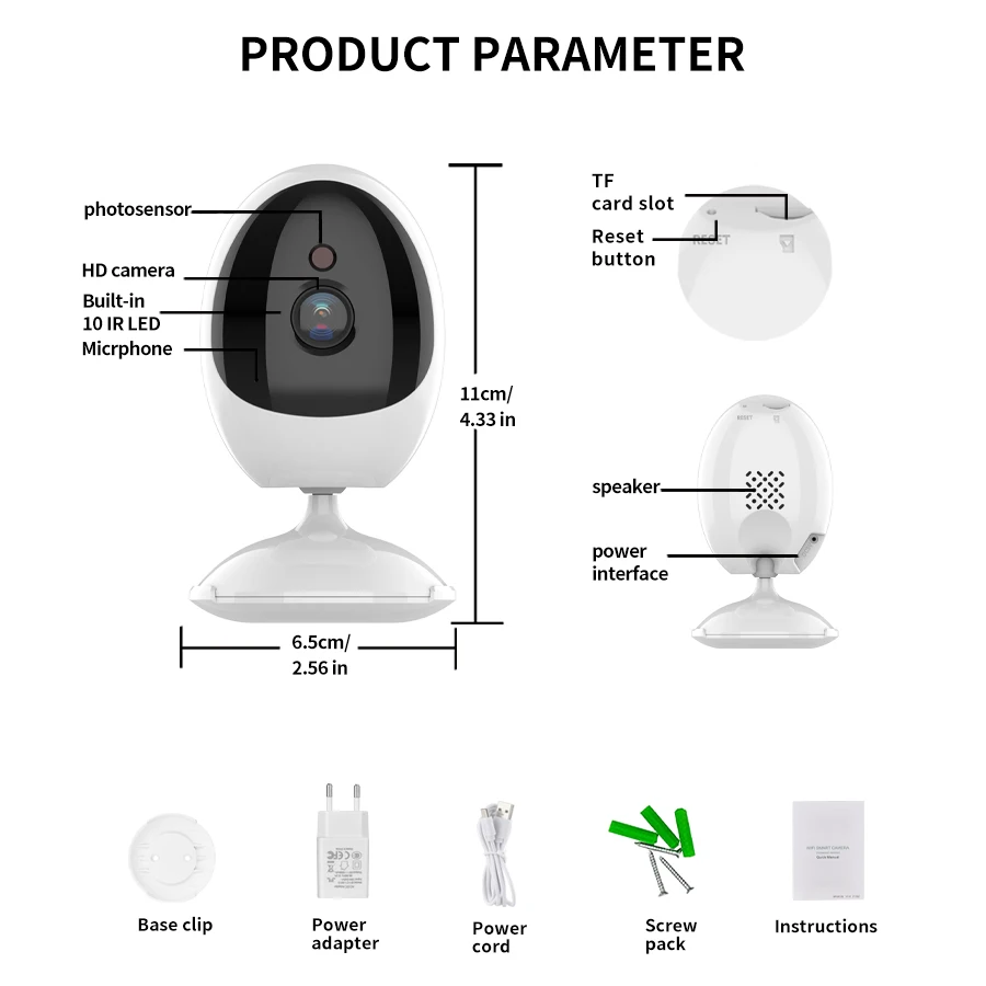 BerryI Iot 2MP Security Protection WIFI Indoor Baby Pet Night Vision Monitoring Mini Camera Human Detection Two-Way Audio ICSEE