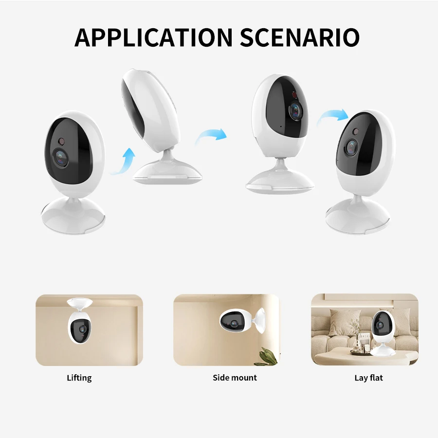 BerryI Iot 2MP Security Protection WIFI Indoor Baby Pet Night Vision Monitoring Mini Camera Human Detection Two-Way Audio ICSEE