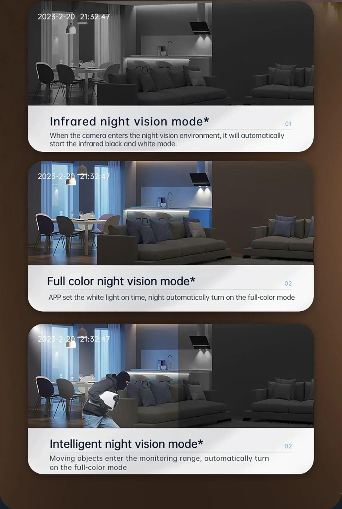 One Touch To Call WiFi Baby Monitor Camera 10MP 5K Two-Way Audio Home Security Protection Mini Cam Baby, Pet, Elderly Monitoring