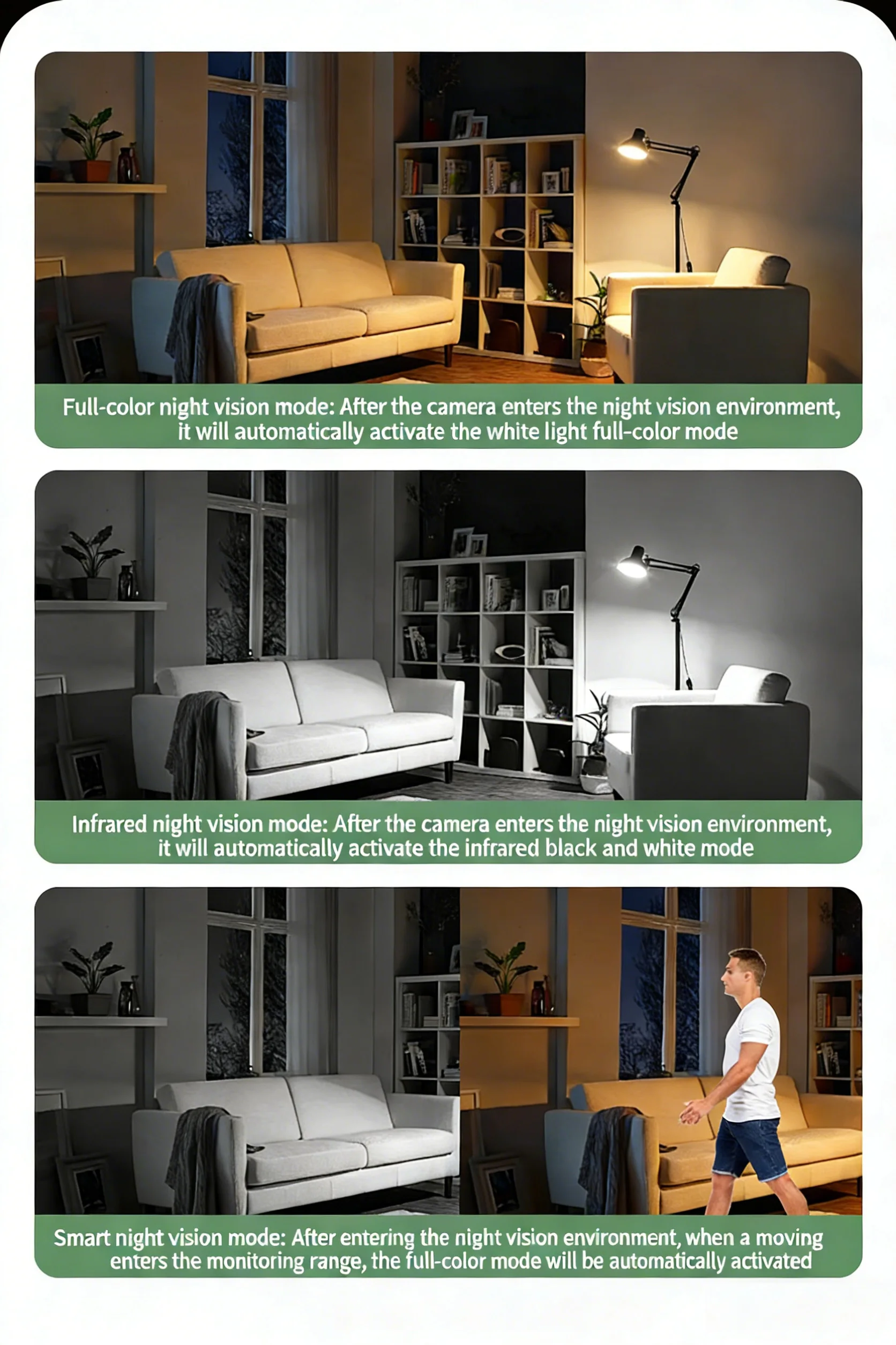 1080P Wifi IP Camera CCTV Surveillance CameraIndoor And Outdoor Waterproof 2MP Mini Camera Night Smart Home Baby Monitor ﻿