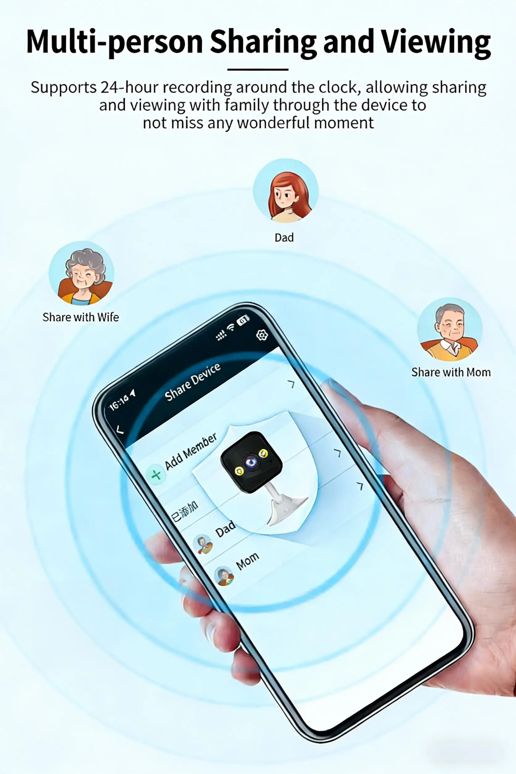 1080P Wifi IP Camera CCTV Surveillance CameraIndoor And Outdoor Waterproof 2MP Mini Camera Night Smart Home Baby Monitor ﻿