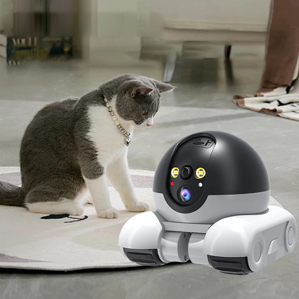 WIFI Dual Lens Robot Camera Dual Screen Monitoring 1080P HD AI Security Surveillance Camera Auto Tracking Baby Pets Monitor