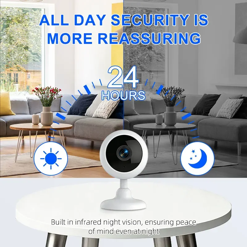 TERUHAL Smart Wi-Fi Smart Home Security Camera 3MP, HD,Real-time APP Alerts, 2-Way Audio, with Motion Tracking for Baby & Pet