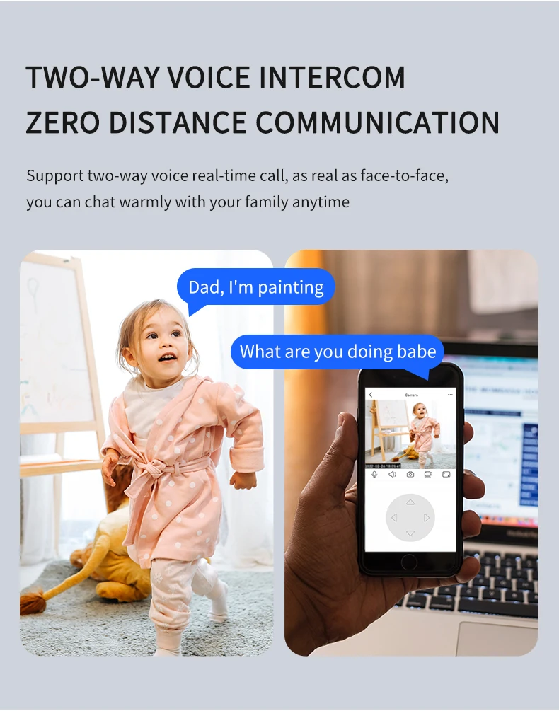 2.4G WIFI IP Camera Smart Home Two Way Audio Pan Tilt 1080P Wireless Security Surveillance Indoor CCTV Camera Baby Monitor 2.4G WIFI IP Camera Smart Home Two Way Audio Pan Tilt 1080P Wireless Security Surveillance Indoor CCTV Camera Baby Monitor