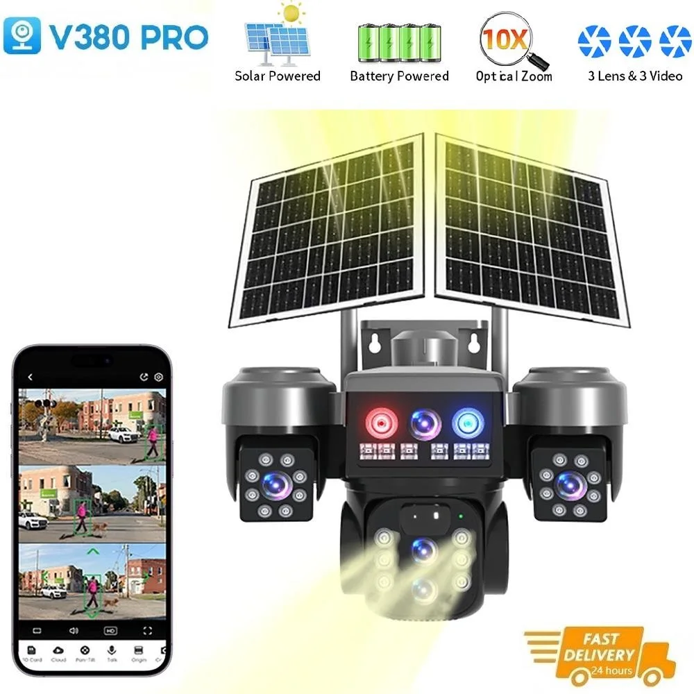 V380 4G Outdoor Solar Surveillance Camera-Optical Zoom Home Surveillance Cameras for Night Vision V380 4G Outdoor Solar Surveillance Camera-Optical Zoom Home Surveillance Cameras for Night Vision