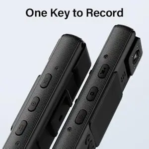 BOBLOV A23 Body Camera 64GB 1080P HD with Night Vision, 180° Rotatable Lens & 2200mAh Battery (9Hrs) for Security, Outdoor