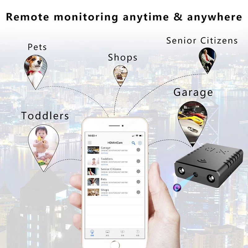 Full HD 1080P Mini Camera XD Infrared Night Vision Camera  Motion Detection Security Camcorder Sport WIFI Video Recorder