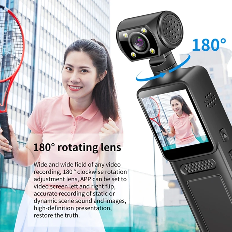Lenovo Mini New Camera 8K HD Handheld Portable Digital Video Recorder Professional Anti Shake Camera Night Vision Action Camera