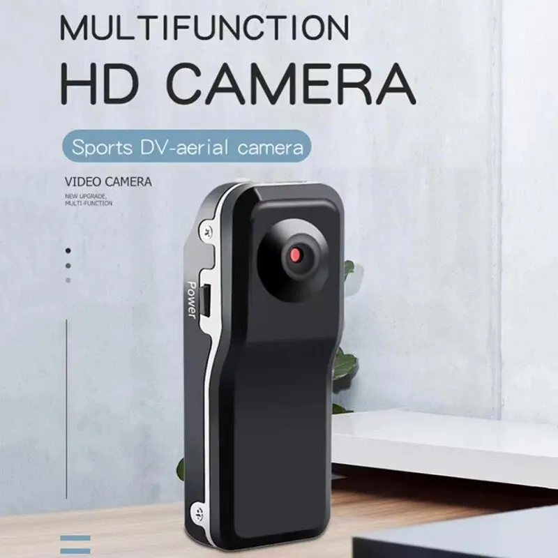 For Home and OfficeHD Mini DV Camera Body Camcorder Mount Portable Video Record Nanny Security Cam Small Sports Car DVR Webcam