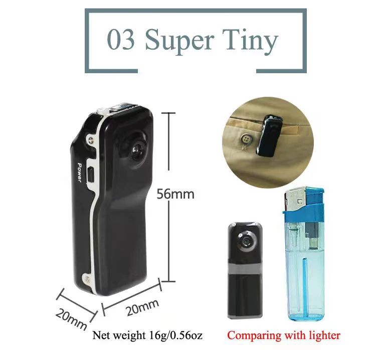 For Home and OfficeHD Mini DV Camera Body Camcorder Mount Portable Video Record Nanny Security Cam Small Sports Car DVR Webcam