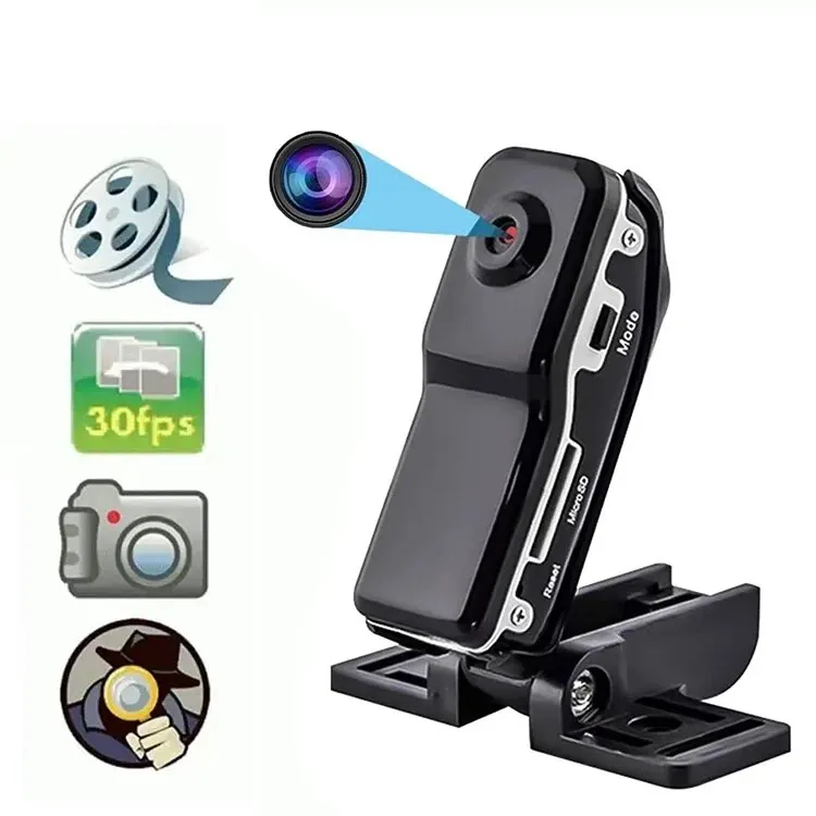 For Home and OfficeHD Mini DV Camera Body Camcorder Mount Portable Video Record Nanny Security Cam Small Sports Car DVR Webcam