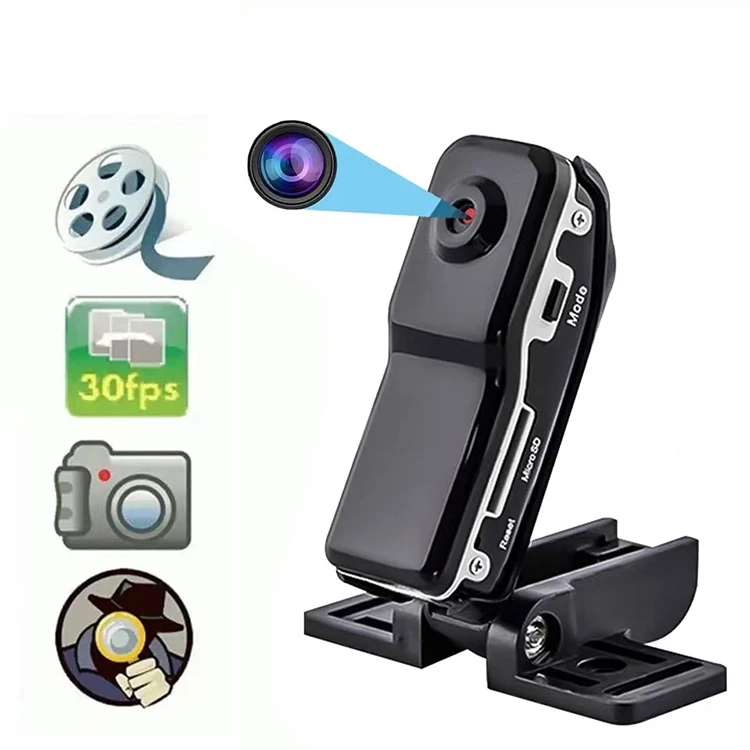 For Home and OfficeHD Mini DV Camera Body Camcorder Mount Portable Video Record Nanny Security Cam Small Sports Car DVR Webcam