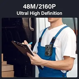 BOBLOV B4K5 4K Police Body Camera 256G GPS IR Night Vision IP68 for Patrol/Guard