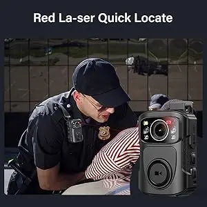 BOBLOV B4K5 4K Police Body Camera 256G GPS IR Night Vision IP68 for Patrol/Guard