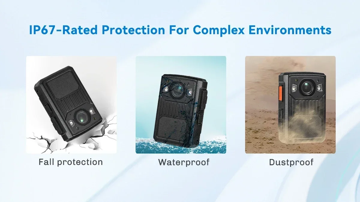 BC508 Body Worn Camera 1440P with 2'' Screen,Waterproof, Night Vision 3600mAh Battery Ultra-Long Recording for Security & Safety