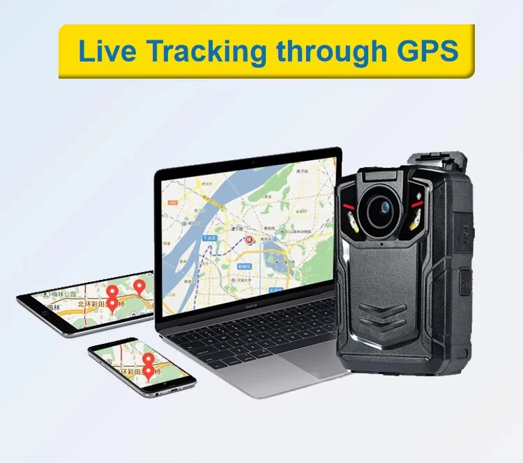 HD 1512P video recording Multi-functional Body Worn IR Night Vision Camera Support 4G WIFI GPS  2700mAh Battery