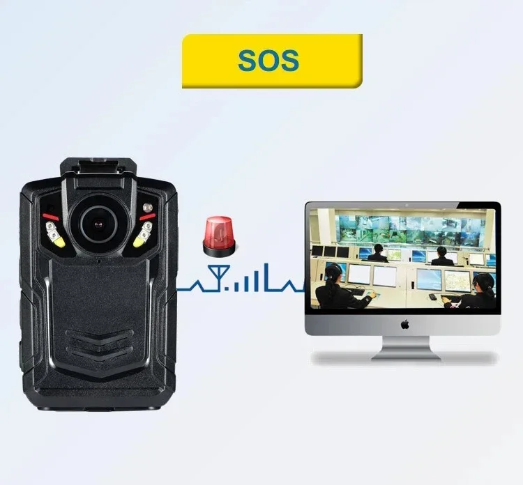 HD 1512P video recording Multi-functional Body Worn IR Night Vision Camera Support 4G WIFI GPS  2700mAh Battery