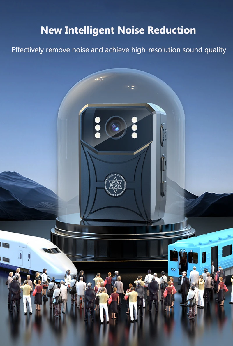 4K HD Mini Camera Police Recorder Ultra HD 2.0-inch Screen IR Night Vision Body Worn Camera, Wearable Portable Body Camcorders