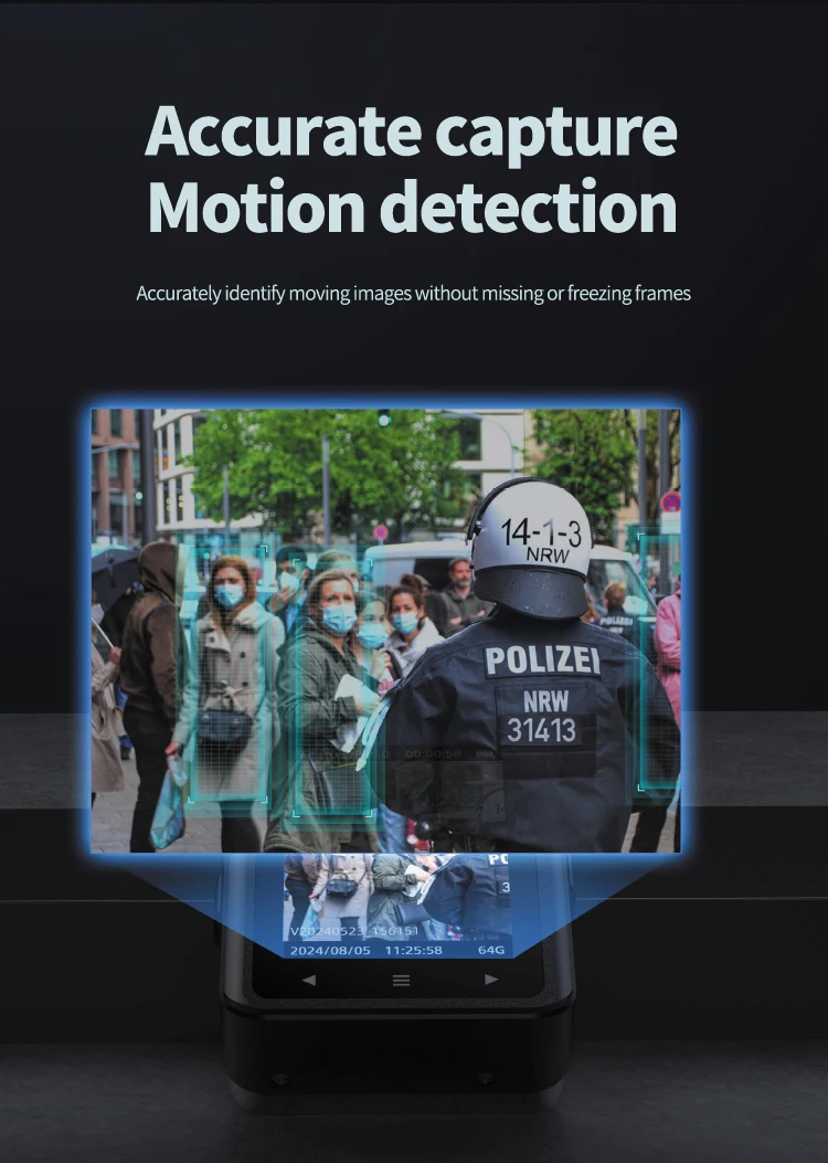 PHILIPS Original Body Worn Camera 1080P Night Vision VTR8003 Video Recording Equipment