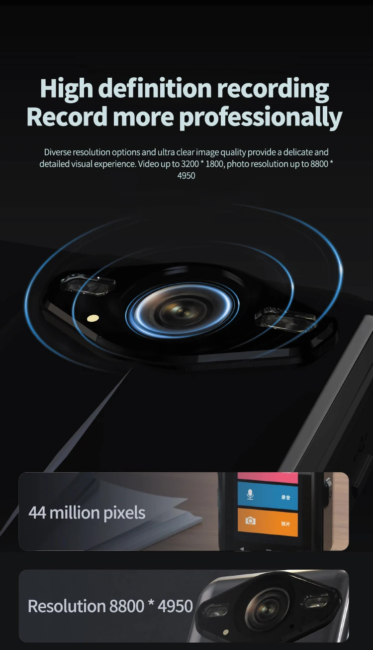 PHILIPS Original Body Worn Camera 1080P Night Vision VTR8003 Video Recording Equipment