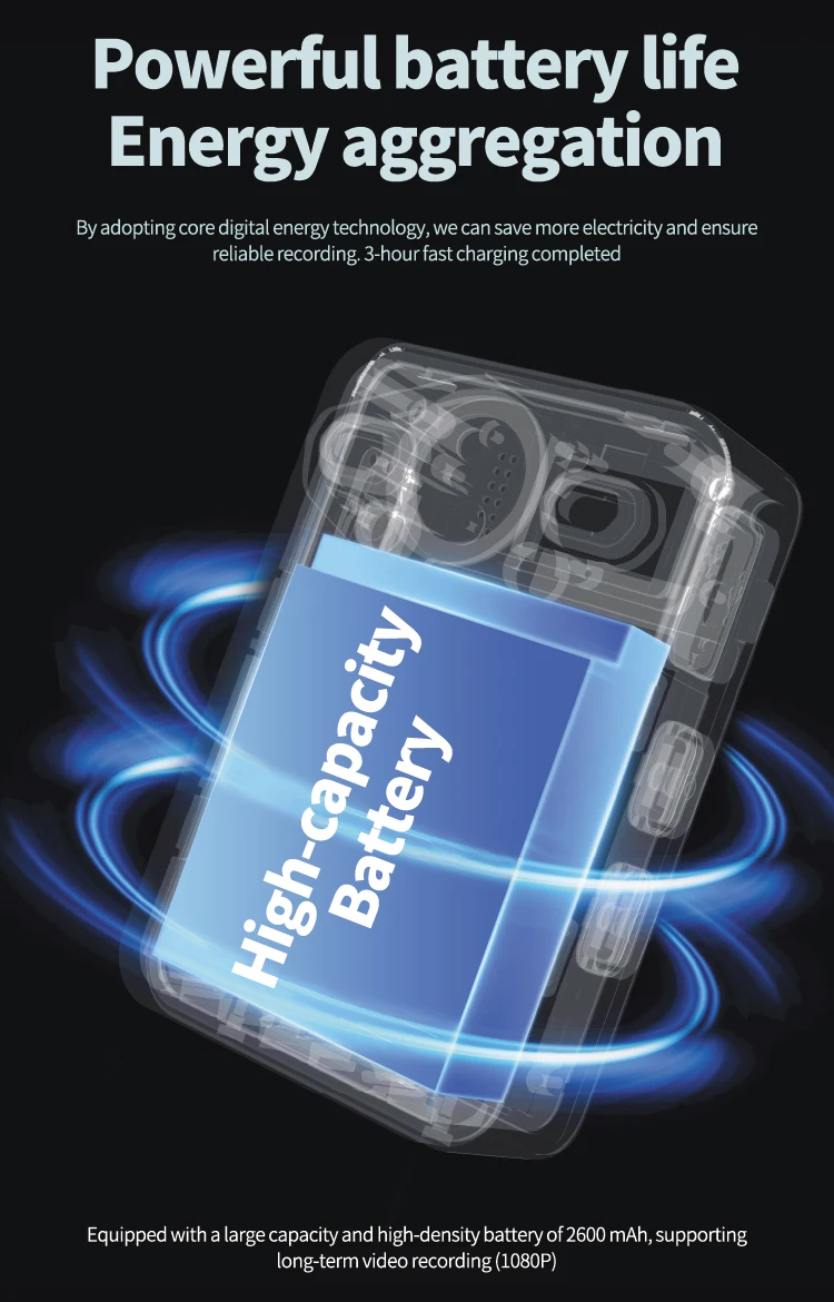 PHILIPS Original Body Worn Camera 1080P Night Vision VTR8003 Video Recording Equipment