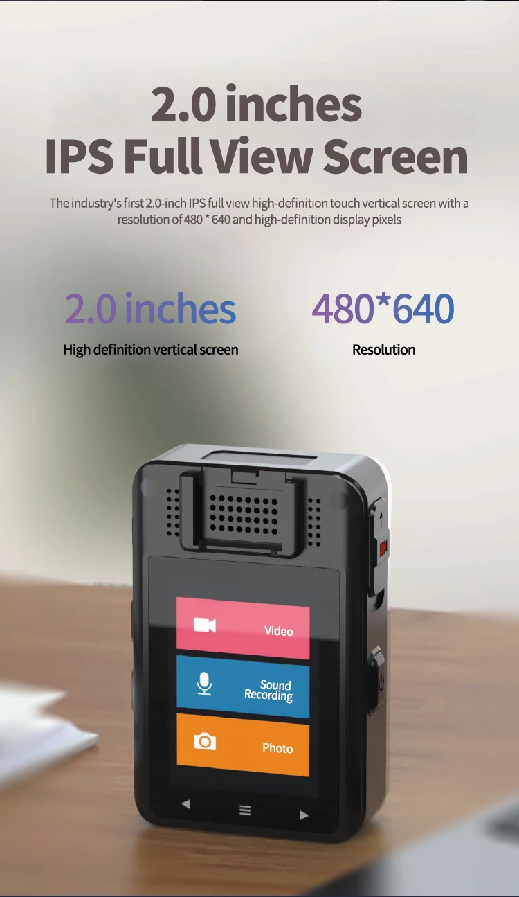 PHILIPS Original Body Worn Camera 1080P Night Vision VTR8003 Video Recording Equipment