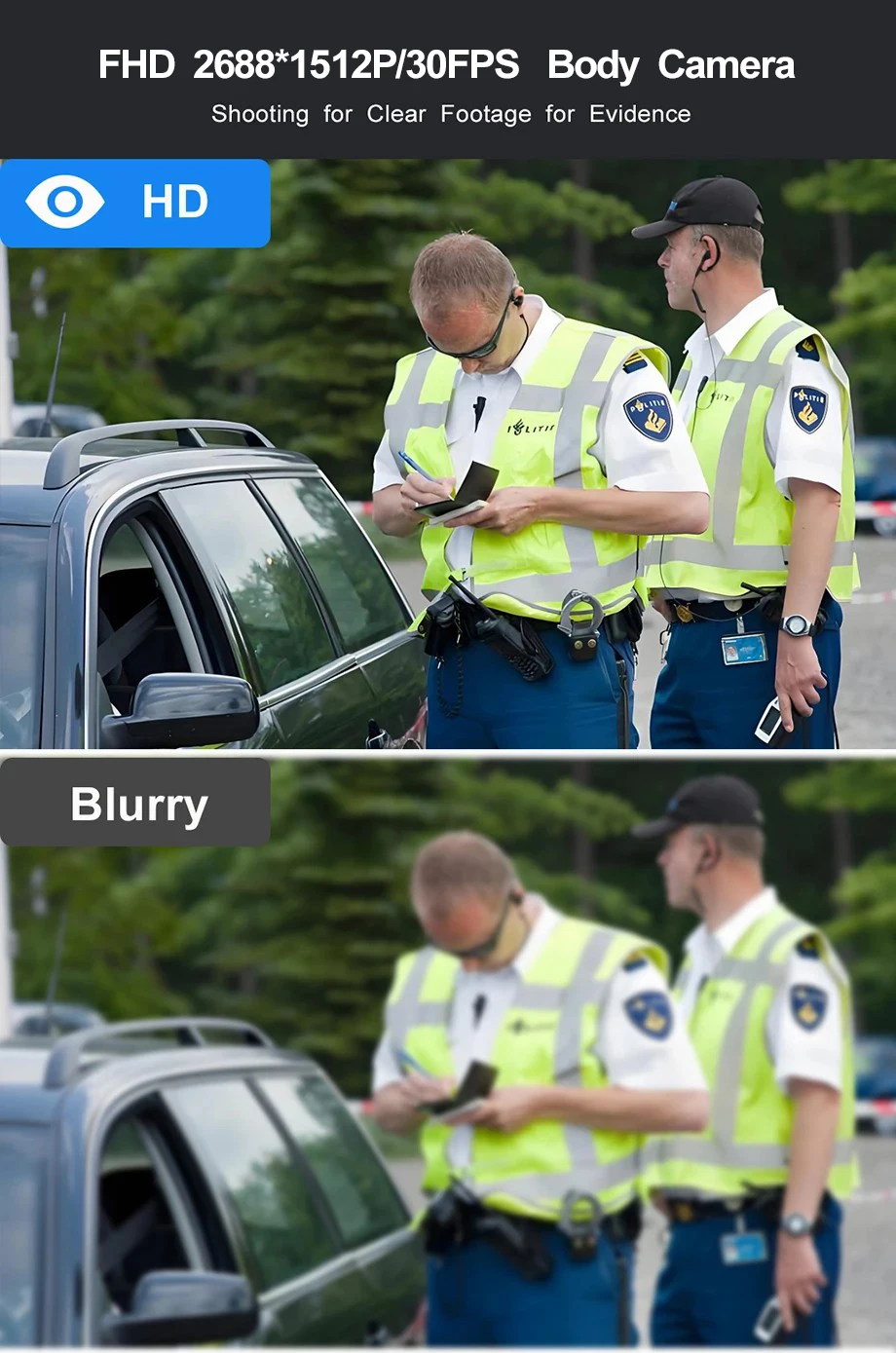 Mini  Body Camera with Audio 2K Night Vision Mini Size and Worn Design