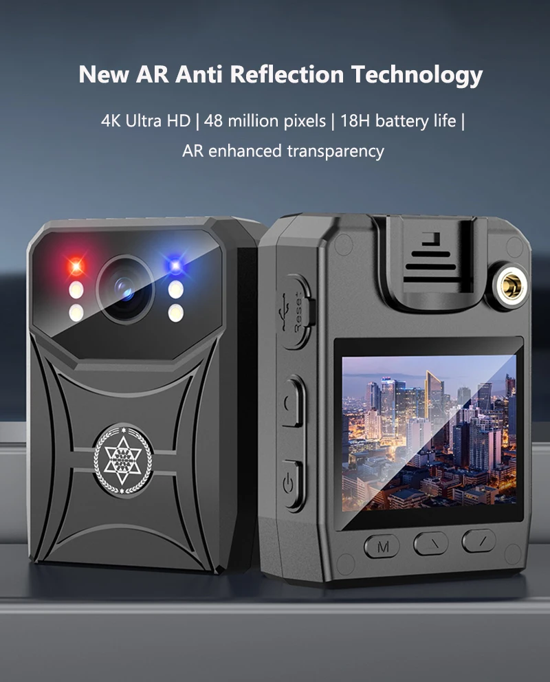 4K Mini Police Camera Outdoor Law Enforcement Recorder WIFI HD Camcorder IR Night Vision Body Camera Portable Body Worn Cam
