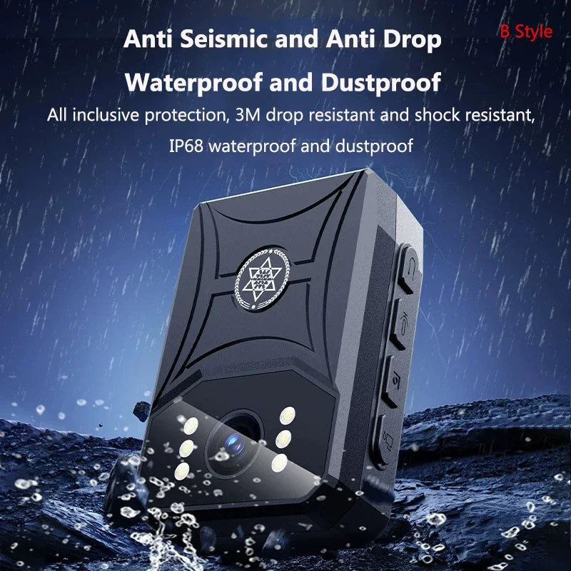 4K Mini Camera Outdoor Law Enforcement Recorder WIFI Camera With HD Screen Night Vision Police Bodycam Portable Body Camcorders