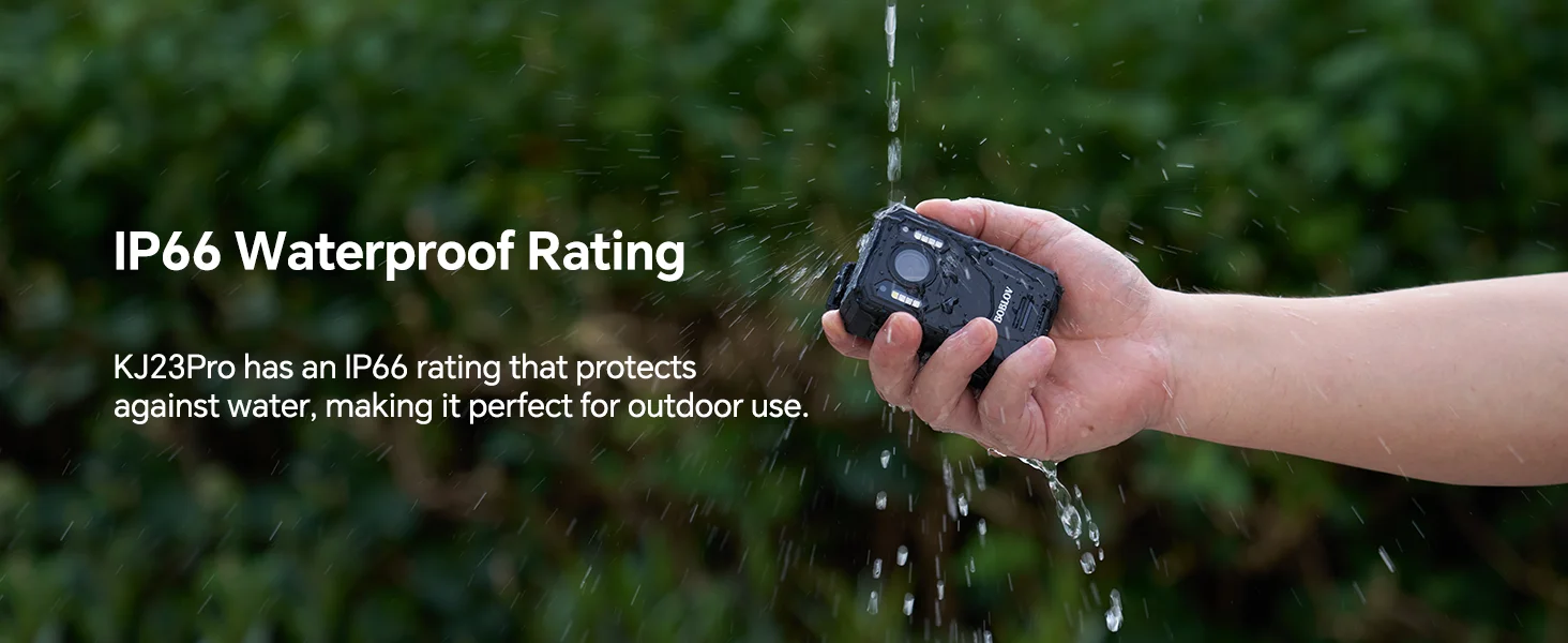 BOBLOV KJ23 Body Worn Camera with Car Suction Kit,128GB 1296P,3200mAh,14 Hours,Night Vision,for Daily Record/Waiters/Delivery