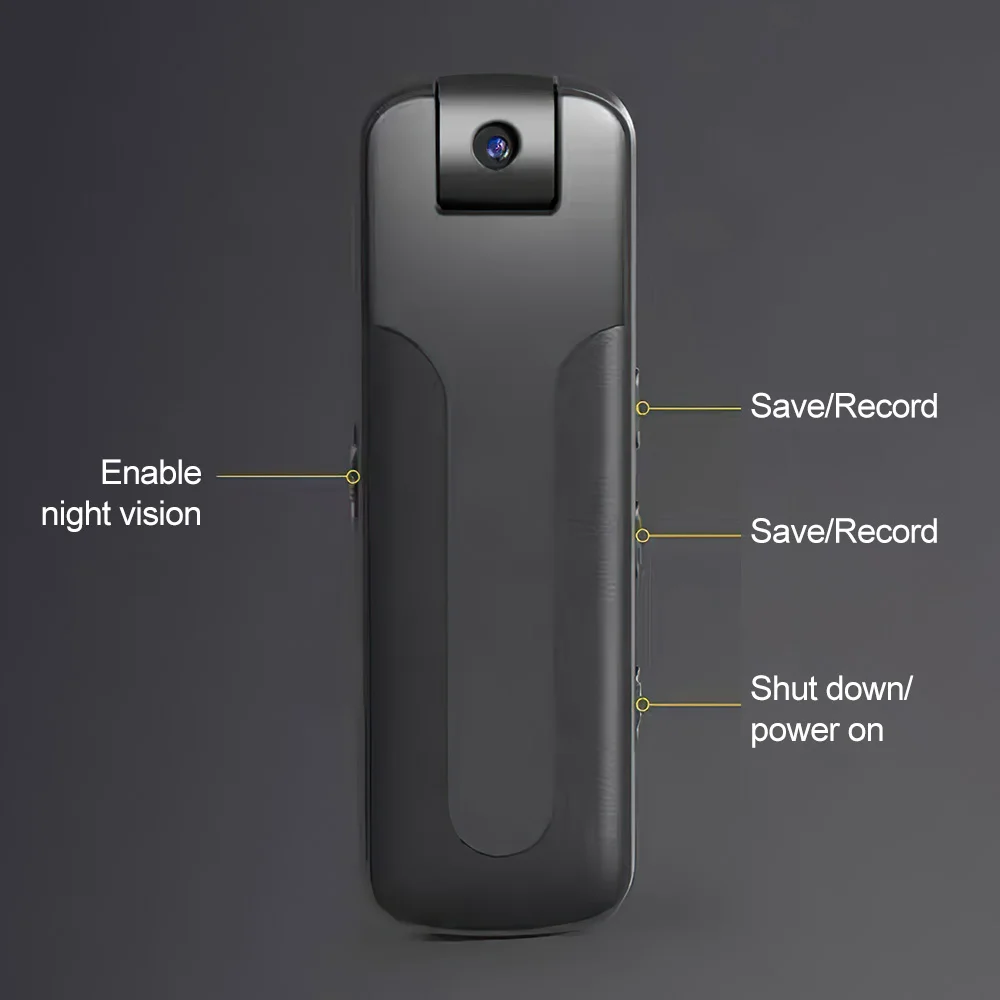 HD 1080P Mini Camera Portable Camcorder Recording Pen Police Body Worn Camera Infrared Night Vision Digital Video Recorder DVR