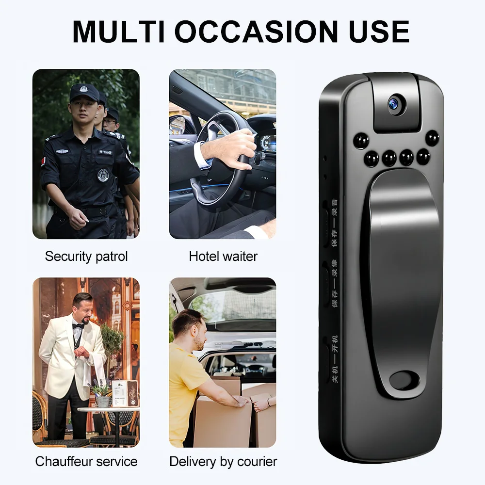 HD 1080P Mini Camera Portable Camcorder Recording Pen Police Body Worn Camera Infrared Night Vision Digital Video Recorder DVR