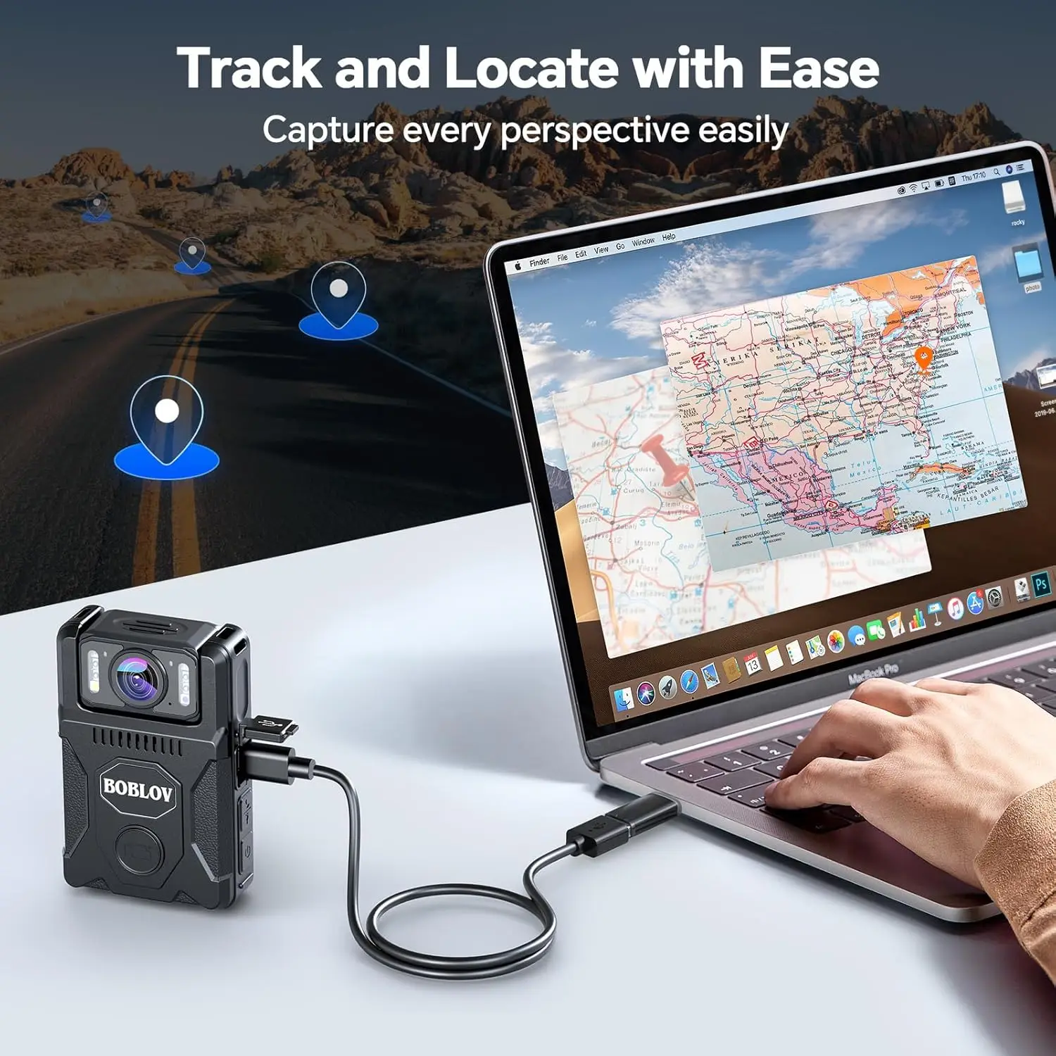 BOBLOV M7 128GB 1080P Body Camera – 4000mAh 14Hrs GPS Recording, 180° Rotatable Lens for Law Enforcement/Daily Use/Patrol BOBLOV M7 128GB 1080P Body Camera - 4000mAh 14Hrs GPS Recording, 180° Rotatable Lens for Law Enforcement/Daily Use/Patrol