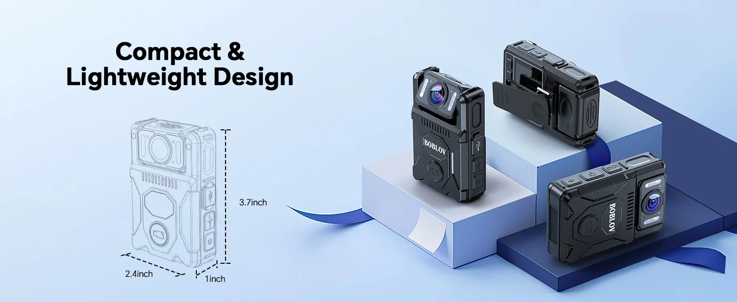 BOBLOV M7 128GB 1080P Body Camera - 4000mAh 14Hrs GPS Recording, 180° Rotatable Lens for Law Enforcement/Daily Use/Patrol BOBLOV M7 128GB 1080P Body Camera - 4000mAh 14Hrs GPS Recording, 180° Rotatable Lens for Law Enforcement/Daily Use/Patrol