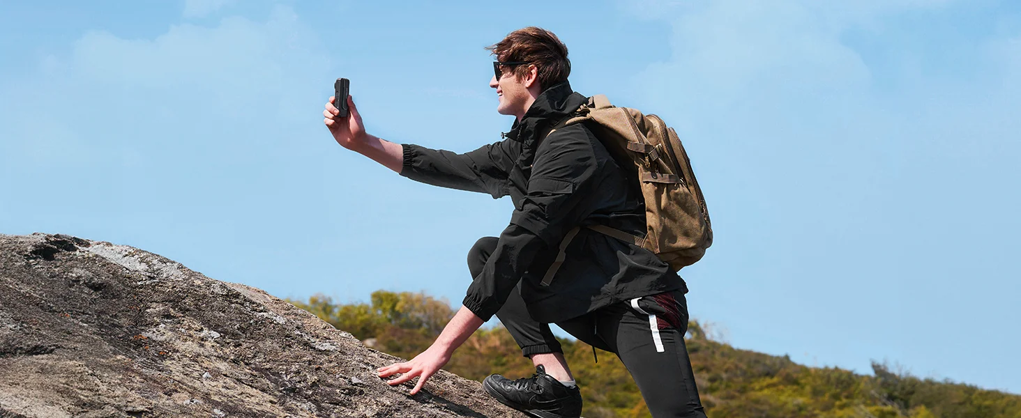 BOBLOV W1 64GB HD 1080P Body Worn Camera - Loop Recording with Time Stamp for Travel/Delivery/Lecture, Wearable Action Cam​