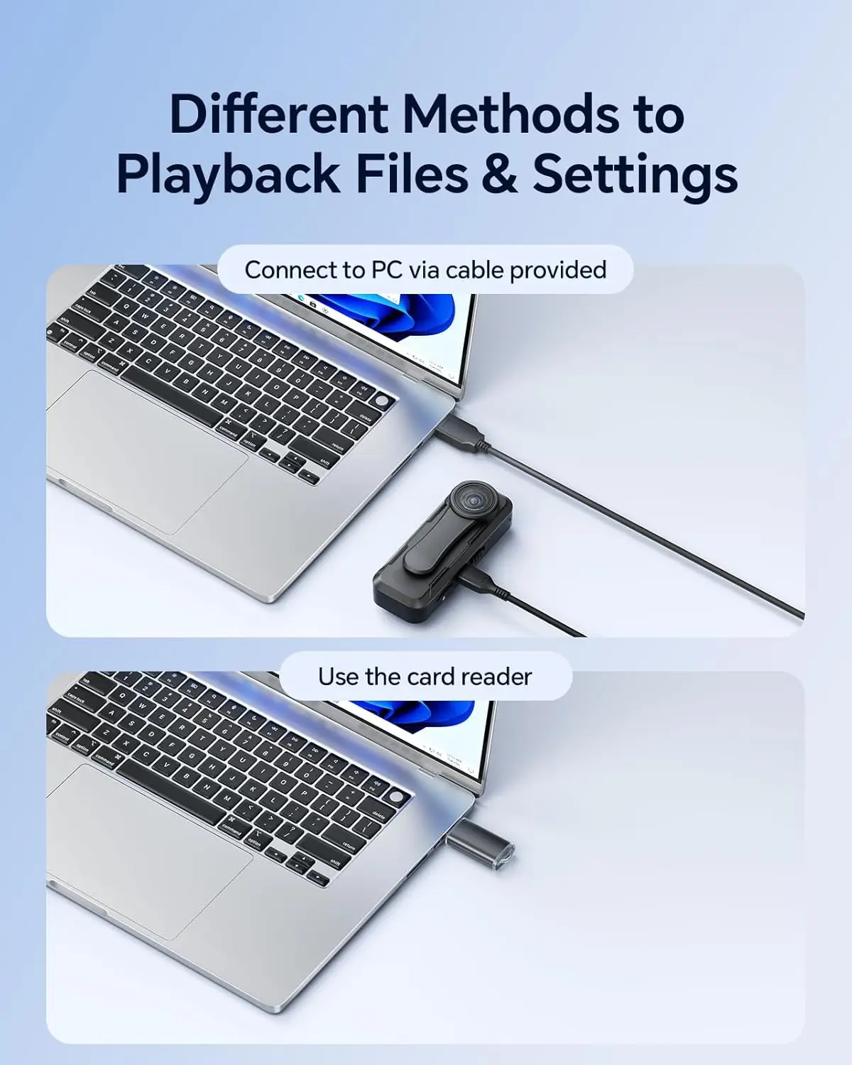 BOBLOV W1 64GB HD 1080P Body Worn Camera - Loop Recording with Time Stamp for Travel/Delivery/Lecture, Wearable Action Cam​